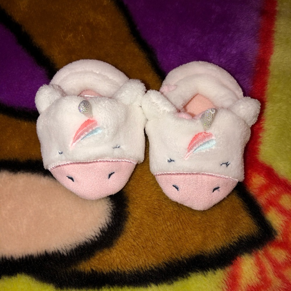Baby Girl Unicorn Slippers